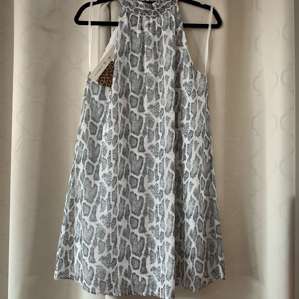 Smocked Halter Neck Dress. Size small
